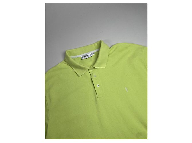 Polo de algodón verde Yves Saint Laurent - vista 3
