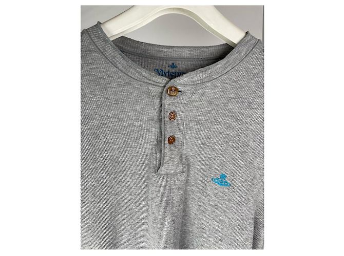 Top de algodón gris Vivienne Westwood - vista 4