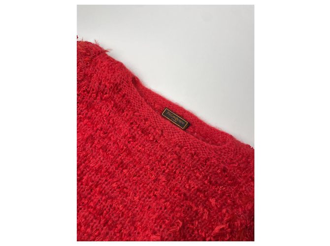 Rote Wollstrickware von Yves Saint Laurent - Ansicht 3