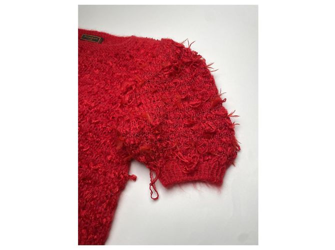 Rote Wollstrickware von Yves Saint Laurent - Ansicht 4