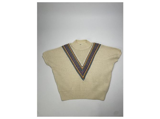 Autre Marque Kansai Yamamoto Maglieria in Lana Beige - vista 3