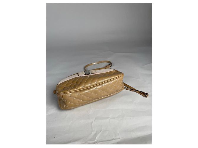 Borsa in pelle beige Salvatore Ferragamo - vista 2