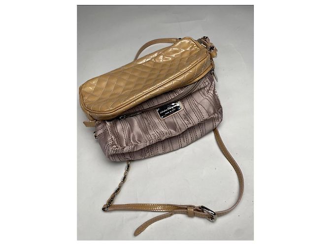 Borsa in pelle beige Salvatore Ferragamo - vista 3