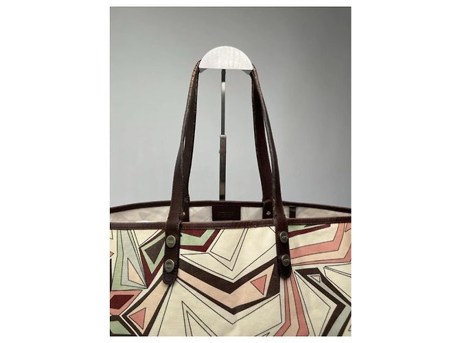Emilio Pucci mehrfarbige Lederhandtasche Mehrfarben - Ansicht 3