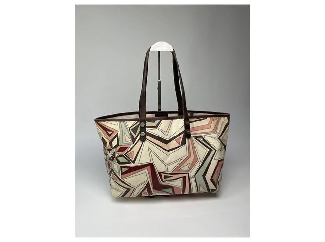 Emilio Pucci mehrfarbige Lederhandtasche Mehrfarben - Ansicht 4
