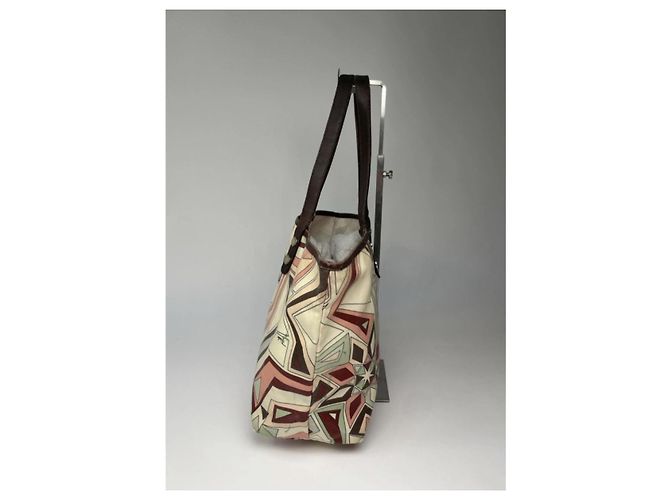 Emilio Pucci mehrfarbige Lederhandtasche Mehrfarben - Ansicht 5