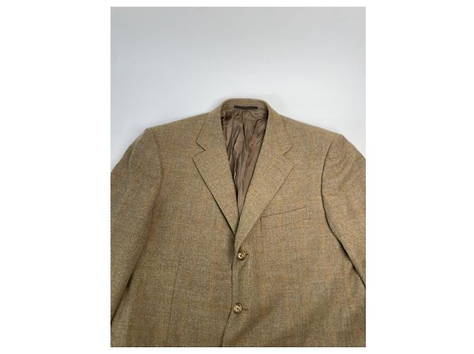Ermenegildo Zegna Abrigo de lana marrón Zegna Castaño - vista 2