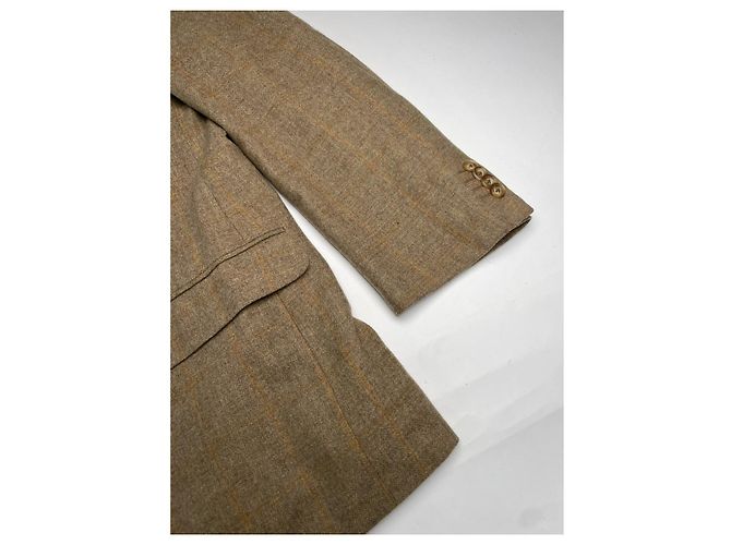 Ermenegildo Zegna Abrigo de lana marrón Zegna Castaño - vista 3