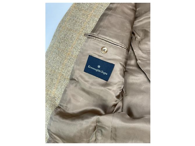 Ermenegildo Zegna Abrigo de lana marrón Zegna Castaño - vista 5