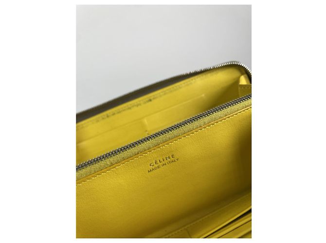 Céline Celine Triomphe Anthracite Leather Wallet Dark grey - view 4