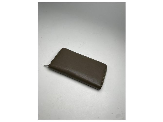 Céline Celine Triomphe Anthracite Leather Wallet Dark grey - view 5