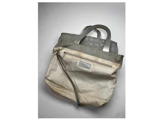 Chanel Cambon Silber Polyester Handtasche - Ansicht 3
