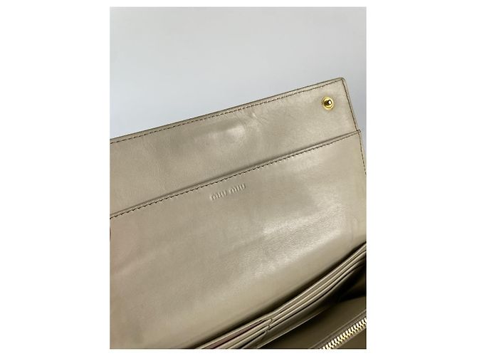 Cartera de cuero blanco Miu Miu - vista 4
