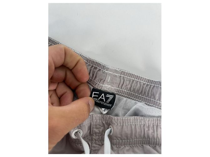 Bañador de poliéster gris Emporio Armani - vista 3