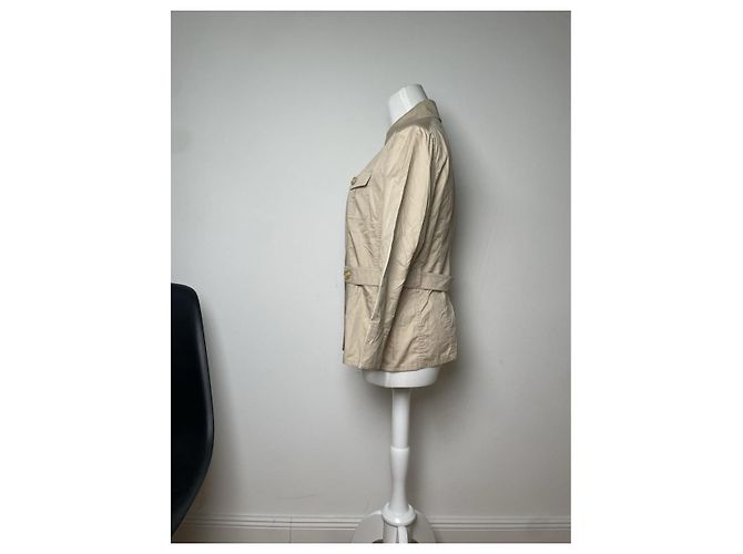 Abrigo trench de algodón beige Kensington de Burberry - vista 2
