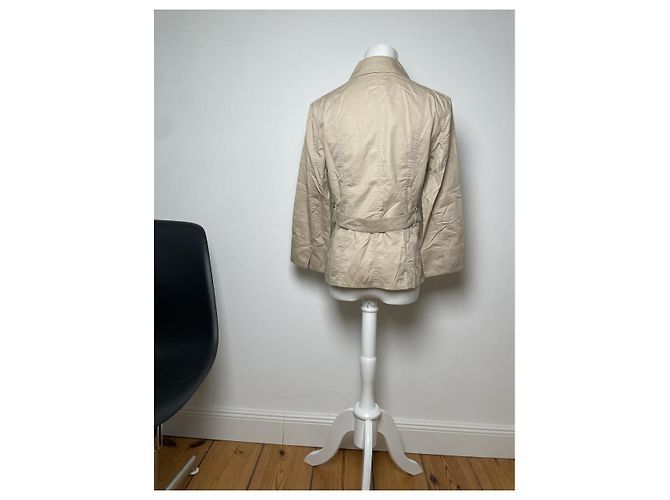 Abrigo trench de algodón beige Kensington de Burberry - vista 3