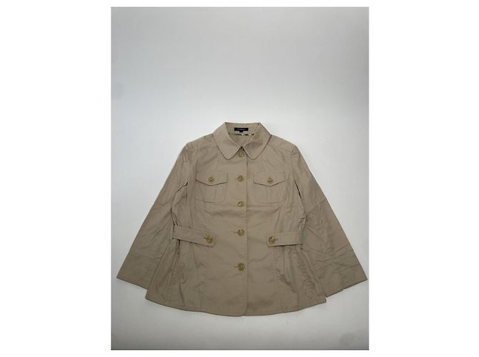 Abrigo trench de algodón beige Kensington de Burberry - vista 4