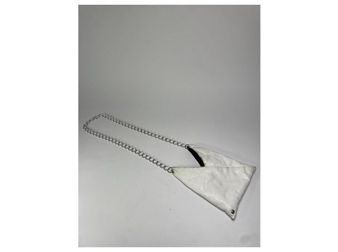 Borsa in pelle bianca MM6 Bianco - vista 5