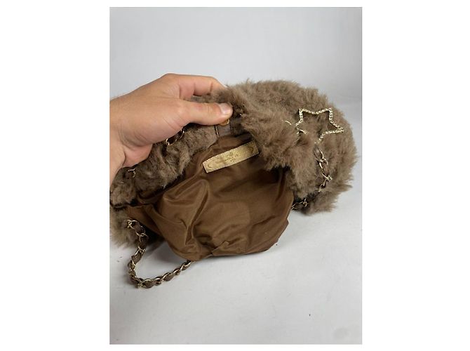 Autre Marque Borsa in pelliccia sintetica marrone Samantha Thavasa - vista 3