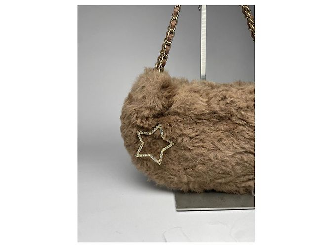 Autre Marque Borsa in pelliccia sintetica marrone Samantha Thavasa - vista 5