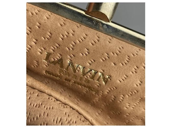 Borsa in pelle argentata Lanvin Argento - vista 3