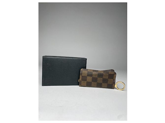 Borsa in pelle marrone Louis Vuitton Dauphine - vista 2