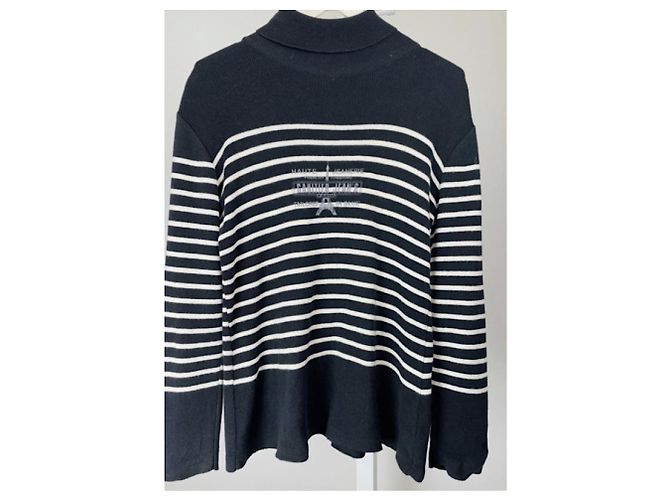 Schwarze Wollstrickware von Jean Paul Gaultier - Ansicht 4