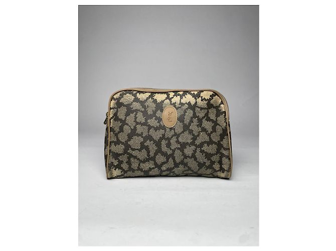 Clutch in pelle nera Yves Saint Laurent Nero - vista 2