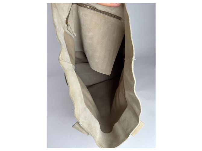 Borsa a mano in pelle beige Bottega Veneta - vista 2