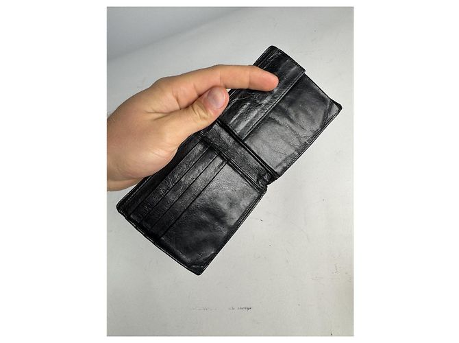 Prada Black Leather Wallet - view 5