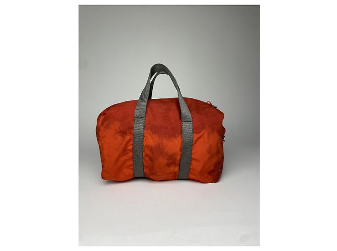 Prada Diagramme orange Polyester-Handtasche - Ansicht 2