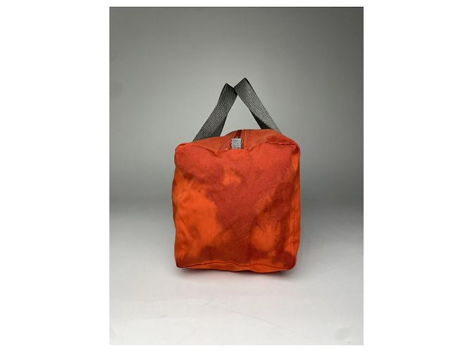 Prada Diagramme orange Polyester-Handtasche - Ansicht 3