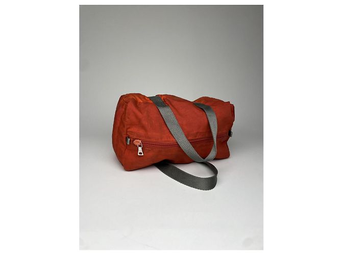 Prada Diagramme orange Polyester-Handtasche - Ansicht 5