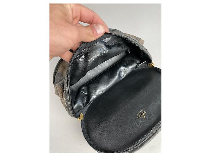 Borsa a tracolla in pelle marrone Fendi Baguette - vista 2