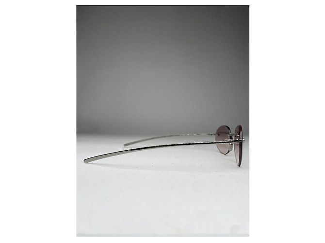 Occhiali da sole in metallo viola Gucci Porpora - vista 4