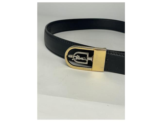 Schwarzer Leder Gürtel von Longchamp - Ansicht 2