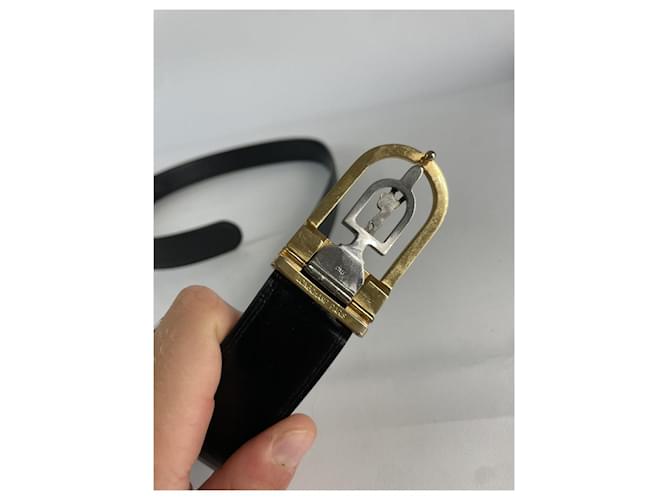 Schwarzer Leder Gürtel von Longchamp - Ansicht 4
