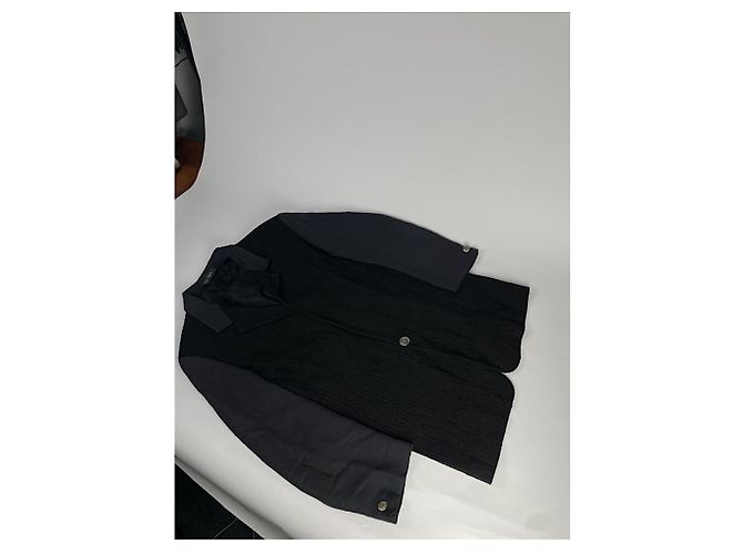 Versace Black Polyester Jacket - view 2