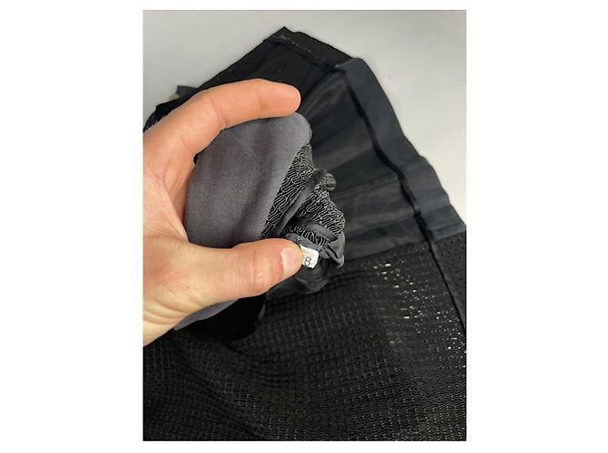 Versace Black Polyester Jacket - view 5