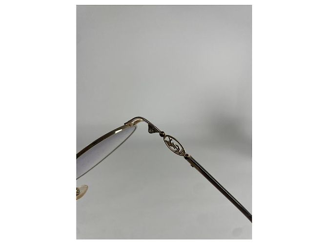 Gafas de sol de metal Yves Saint Laurent Dorado - vista 3