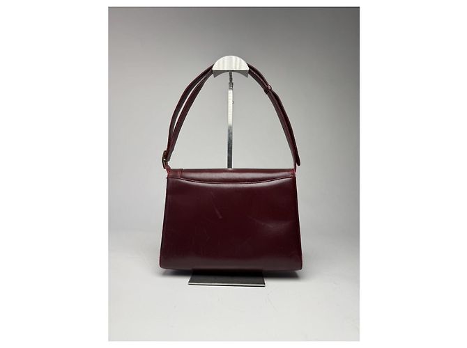 Borsa in pelle bordeaux 4G di Givenchy Bordò - vista 3