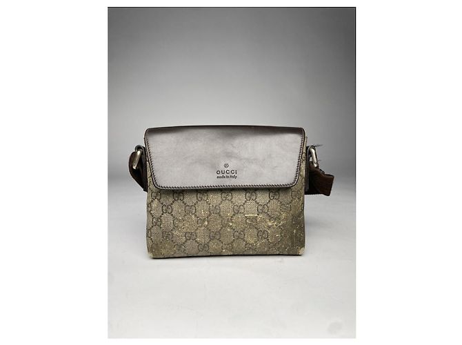 Gucci Jackie Vintage graue Baumwollhandtasche - Ansicht 2