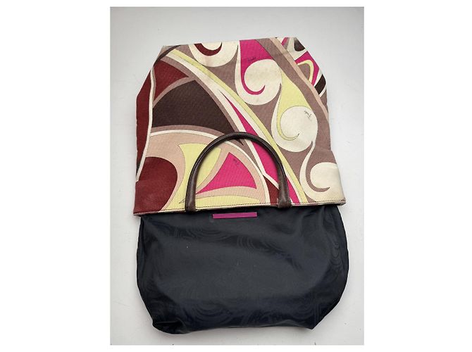 Emilio Pucci mehrfarbige Baumwollhandtasche Mehrfarben - Ansicht 2