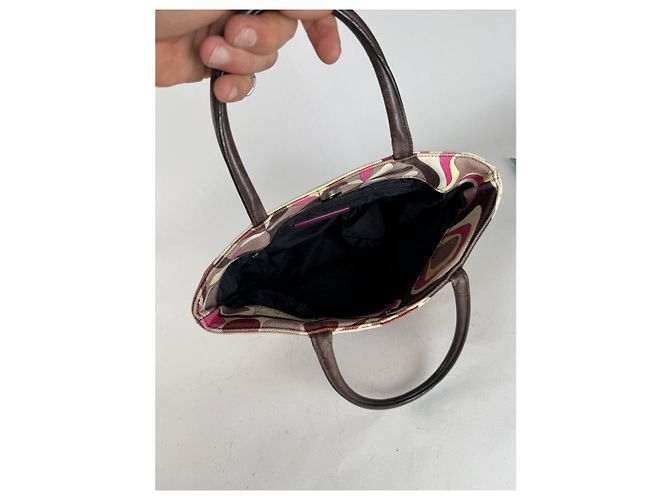 Emilio Pucci mehrfarbige Baumwollhandtasche Mehrfarben - Ansicht 5