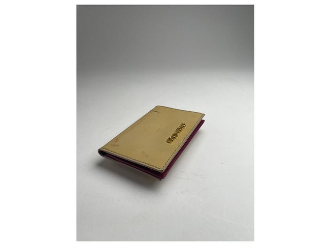 Bolsa de Couro Patente Bege Miu Miu - vista 5