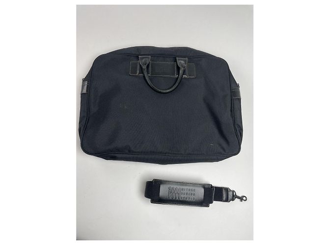 Borsa in pelle nera Issey Miyake Nero - vista 3
