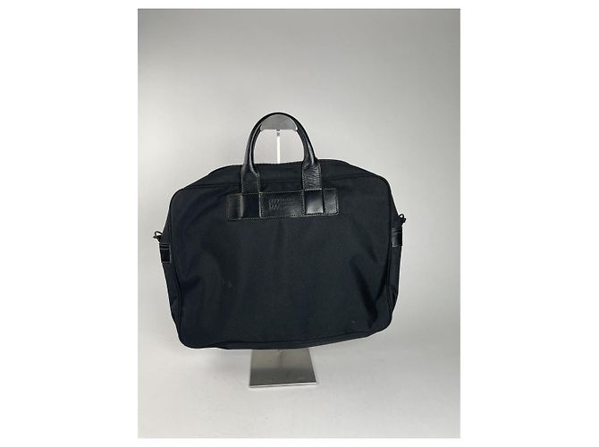 Borsa in pelle nera Issey Miyake Nero - vista 4