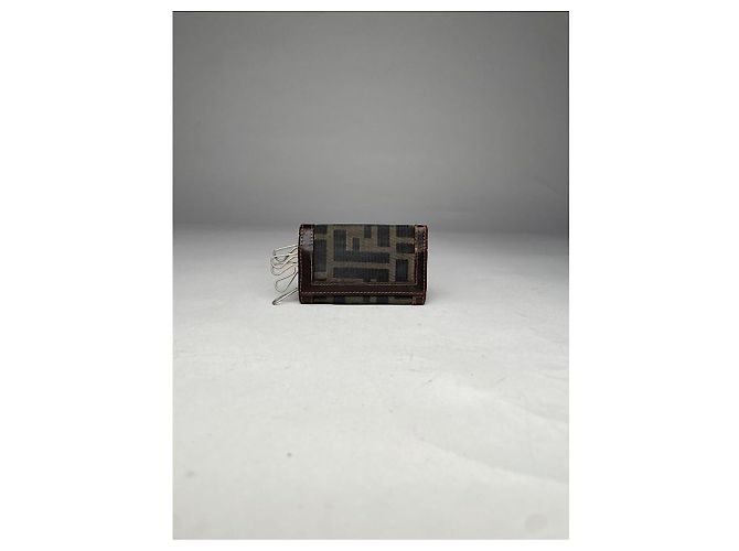Borsa in pelle marrone Fendi - vista 3