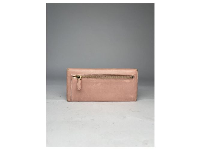Cartera de cuero rosa Prada Diagramme - vista 2