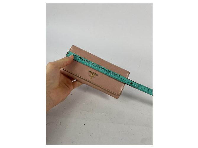 Cartera de cuero rosa Prada Diagramme - vista 5